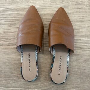 Lucky Brand Women's Brown Mules